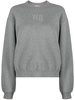 glitter-effect terry sweatshirt