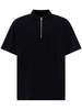 zip-up polo shirt