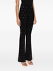 rhinestone-embellished flared trousers