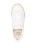 'Fendi Match' Beige and White Low Top Sneakers in Leather Woman