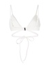 triangle wrap-around tie bikini top