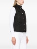 mock-neck quilted gilet