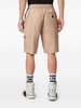 toggle-fastened cargo shorts