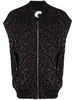 zip-up tweed waistcoat