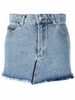 washed denim skirt