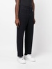 embroidered-logo cable knit trousers