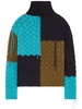 Antarctic Dream patchwork knitted jumper