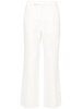 straight-leg jacquard trousers