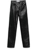 moonogram-embossed straight trousers