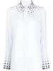 Paola stud-detail poplin shirt