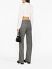 high-waisted tailored trousers