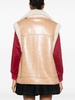 faux-leather gilet