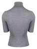 ribbed-knit virgin wool T-shirt