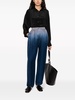 Bianca paisley-print ombré silk trousers