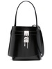 Shark Lock leather bucket bag