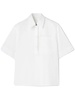 half-sleeve cotton polo shirt