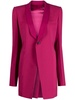 narrow-notch lapels blazer