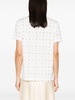 studded cotton T-shirt