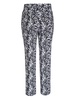 geometric-pattern cotton trousers 