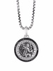 sterling silver St. Christopher diamond amulet