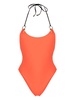 halterneck tie-fastening swimsuit