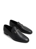 perforated horsebit-detail leather loafers