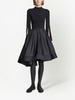 pleated full taffeta skirt