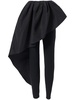 draped-detailed trousers