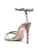 100mm crocodile-print sandals