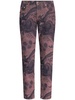 patterned-jacquard straight-leg jeans