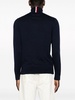 flag embroidered-logo roll neck jumper