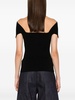 Black Knitted Cut-Out Top