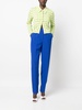 high-waisted straight-leg trousers