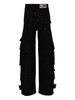 Ultracargo tweed wide-leg trousers