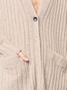 ribbed-knit V-neck cardigan