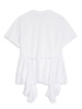 ruffled jersey T-shirt