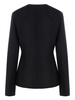 buttoned long-sleeve blazer