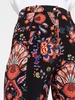 floral print high-waisted trousers