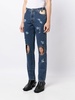 mid-rise straigh-leg jeans