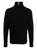 logo-embroidered roll-neck top