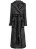 belted-waist curly coat