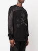 panelled skull swearshirt