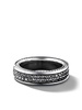 sterling silver Streamline Two Row Band diamond ring