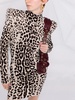 structured-shoulder leopard dress