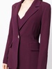 crepe single-breasted blazer