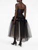 Decorated corset-style tulle dress