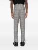 Cruise tartan-check drop-crotch trousers