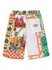 Regenerated Household Linen Calendar bermuda shorts