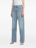 straight-leg panelled jeans