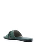 15mm open-toe suede slides